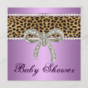 Arco de Diamante de Leopardo Roxo Convite