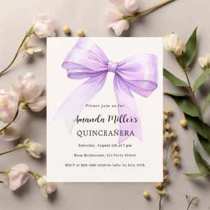 arco de lavanda Convite para quinceanera