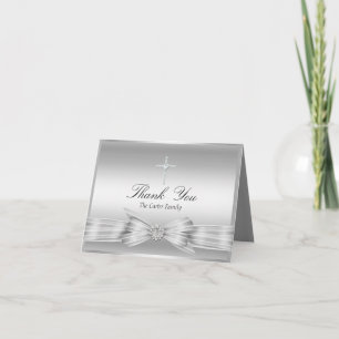 Arco de prata e Cartões de agradecimentos de batis