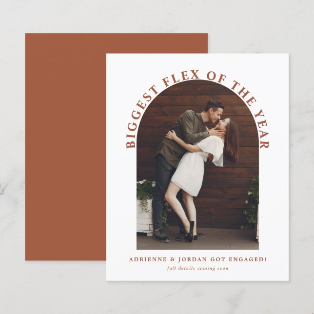 Arco de Terracota para Foto de Ensaio de Engajamen (Frente/Verso)