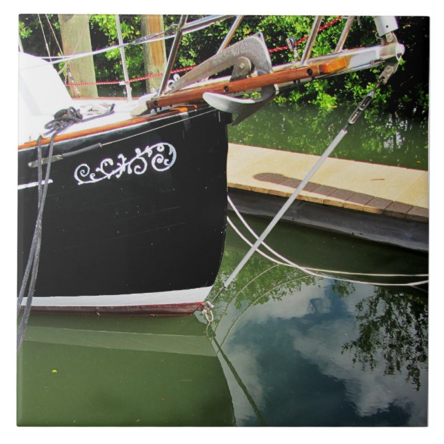 Arco de veleiro em mosaico cerâmico (Frente)