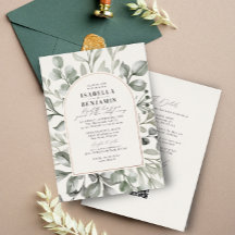 Arco de Verdura Marfim Código QR RSVP Casamento Do
