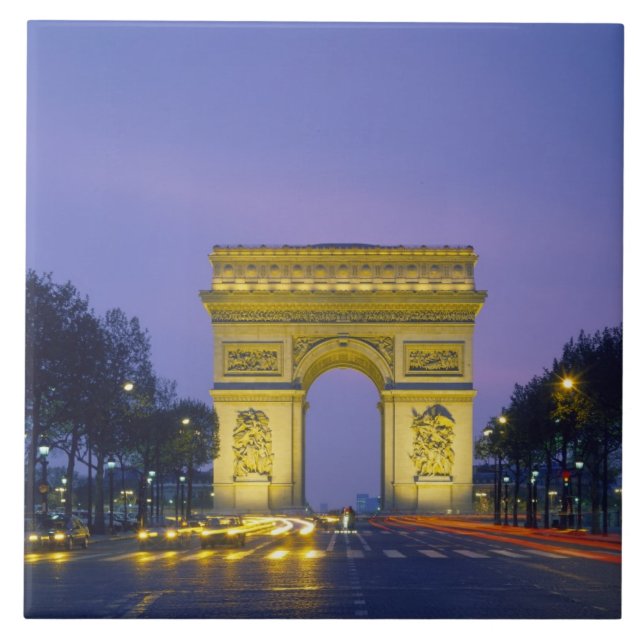 Arco do Triunfo, Paris, França, (Frente)
