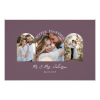 Arco elegante roxo multi foto decoração de present