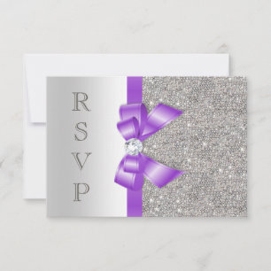 Arco Falso de Lavanda e Diamantes RSVP