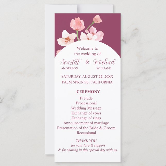 Arco Floral Terrestre Moderno Elegante (Frente)