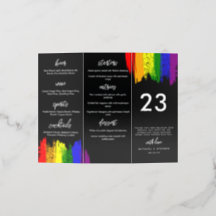 Arco-Íris 2 em 1 Menu Beber Número da Tabela Casam