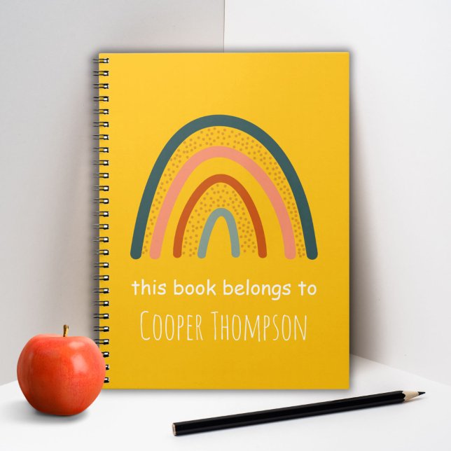 Arco-íris amarelo este livro pertence ao caderno d (Criador carregado)