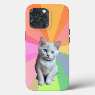 Arco-íris colorido de gato mais fino