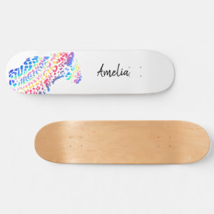Arco-Íris Colorido Jaguar Skateboard