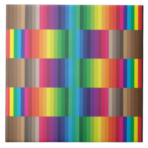 arco-íris com amostra de cores