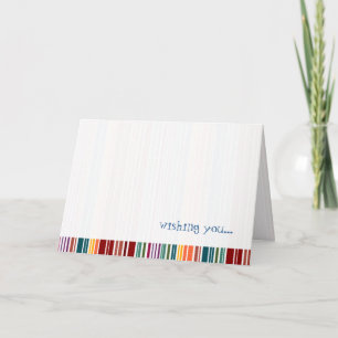 Arco-Íris com risca Cartão Personalizável