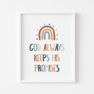 Arco-Íris Deus sempre mantém suas promessas poster