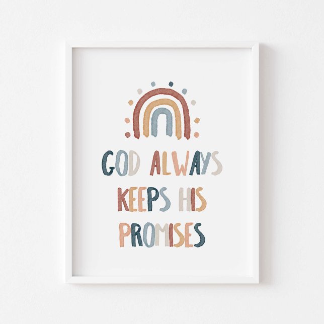 Arco-Íris Deus sempre mantém suas promessas poster (Criador carregado)