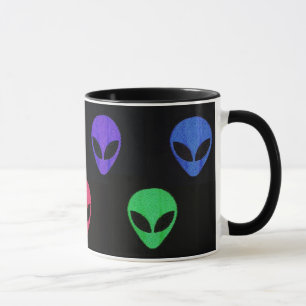 Arco-íris do *Customize* da caneca dos aliens