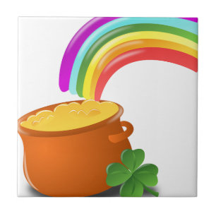 Arco-Íris Dourado Pote Lucky Irish Sky Irlanda Col