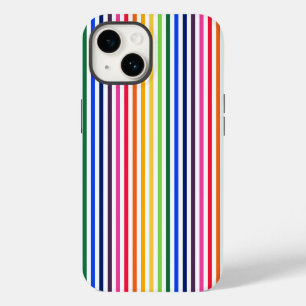 Arco-íris e tiras brancas capas de iphone Maiúscul
