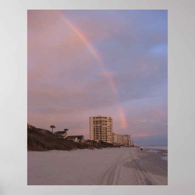 Arco-íris em impressão de Daytona Beach (Frente)