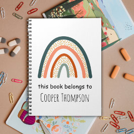 Arco-íris este livro pertence às crianças  caderno