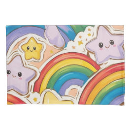 Arco-íris, estrelas e sorriso bonito