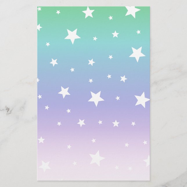 Arco-íris estrelas Sternenhimmel doce delicada (Frente)