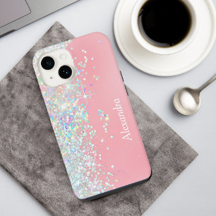 Arco-íris Glitter Confete Estrela Rosa