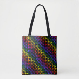 Arco-Íris Ho Ho Patterno Tote Bag