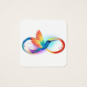 Arco-íris Hummingbird com símbolo Infinito