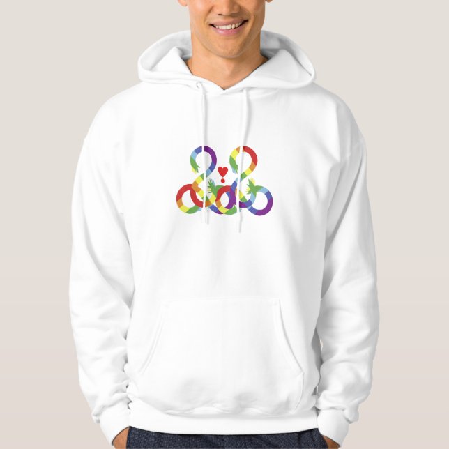 Arco-íris, mãos coloridas. Camiseta (Frente)