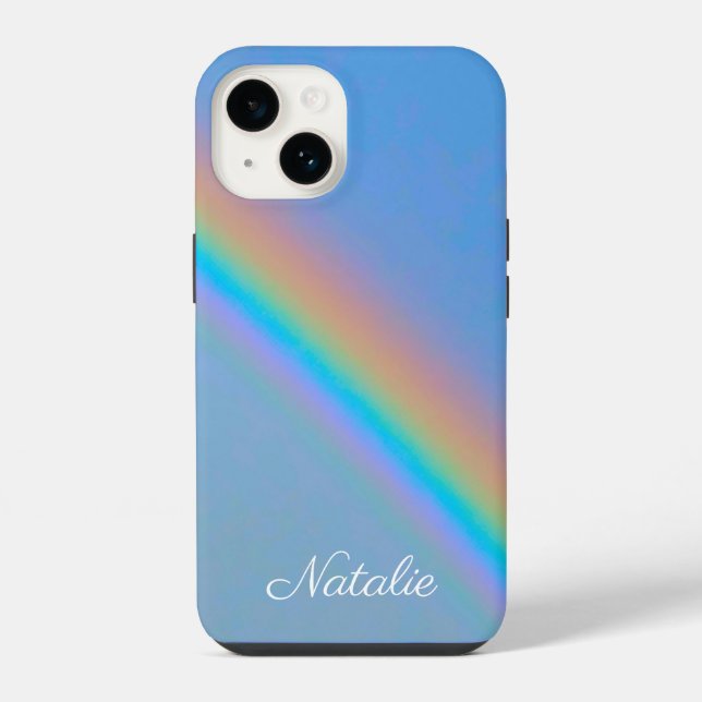 Arco-íris natural personalizado real (Verso)