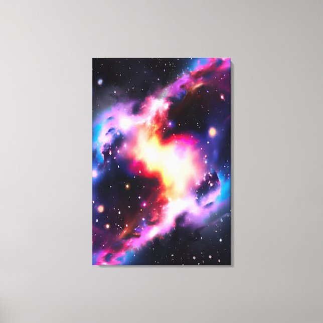 Arco-Íris Nebula Olho Galáxia Forte Canvas (Frente)
