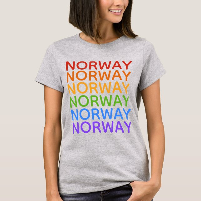 Arco-íris Noruega camisas e jaquetas (Frente)