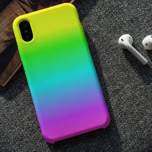 Arco-íris Ombre Neon Brilhante Fluorescente