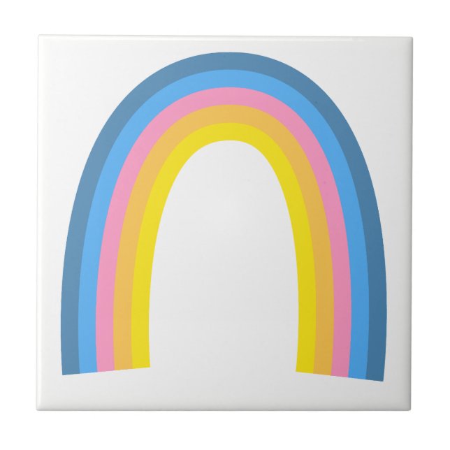 Arco-íris Retro Rosa Laranja Amarelo (Frente)
