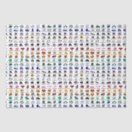 Arco-Íris Rocha Cristal Coleção de Cristais Papel