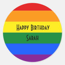 arco-íris stripes padrão o amor é adesivo lgbt