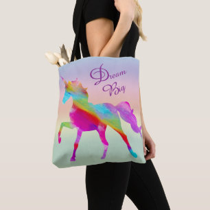 Arco-Íris Unicorn Tote Bag