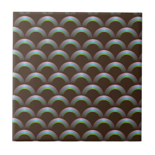 Arco-íris Unicórnio Cores Pastel Marrom Escuro Mag