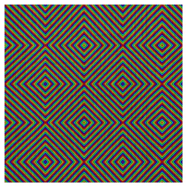 Arco-íris X - Tecido de Linho Natural (Modelo)