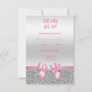 Arco & menu cor-de-rosa românticos do casamento d