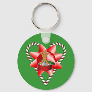 Arco Natal Gingerbird Man Holiday Chaveiro