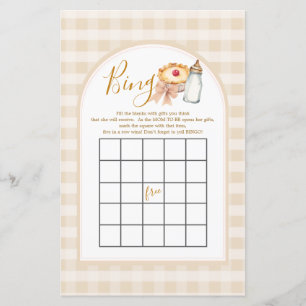 Arco Pequeno Pie Pastel Gingham Bingo Jogo