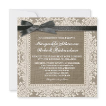 Arco preto branco e convites para casamento