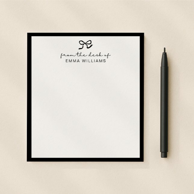 arco preto, da mesa do bloco de notas (Criador carregado)