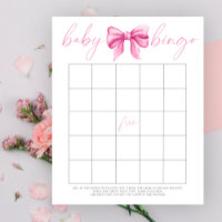 Arco rosa com aquarela Jogo Baby Bingo