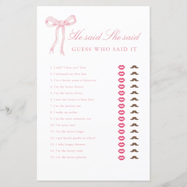 Arco Rosa Ele Disse Que Disse Que Ela Disse Jogo C (Frente)