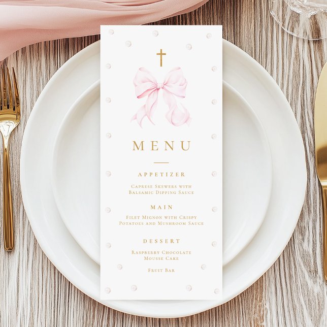 Arco Rosa Pearis Baptism Menu Flat (Criador carregado)
