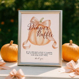 Arco Rosa-Rosa Fralda Raffle Mesa Sinal Poster