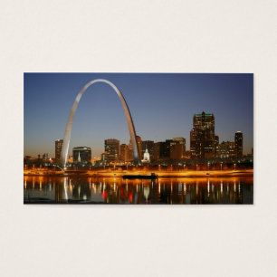 Arco St Louis Mississippi da entrada na noite