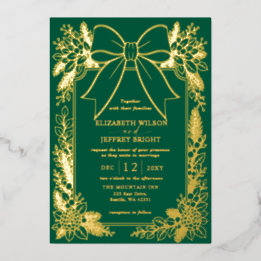 Arco Verde Floral Inverno Natal Casamento